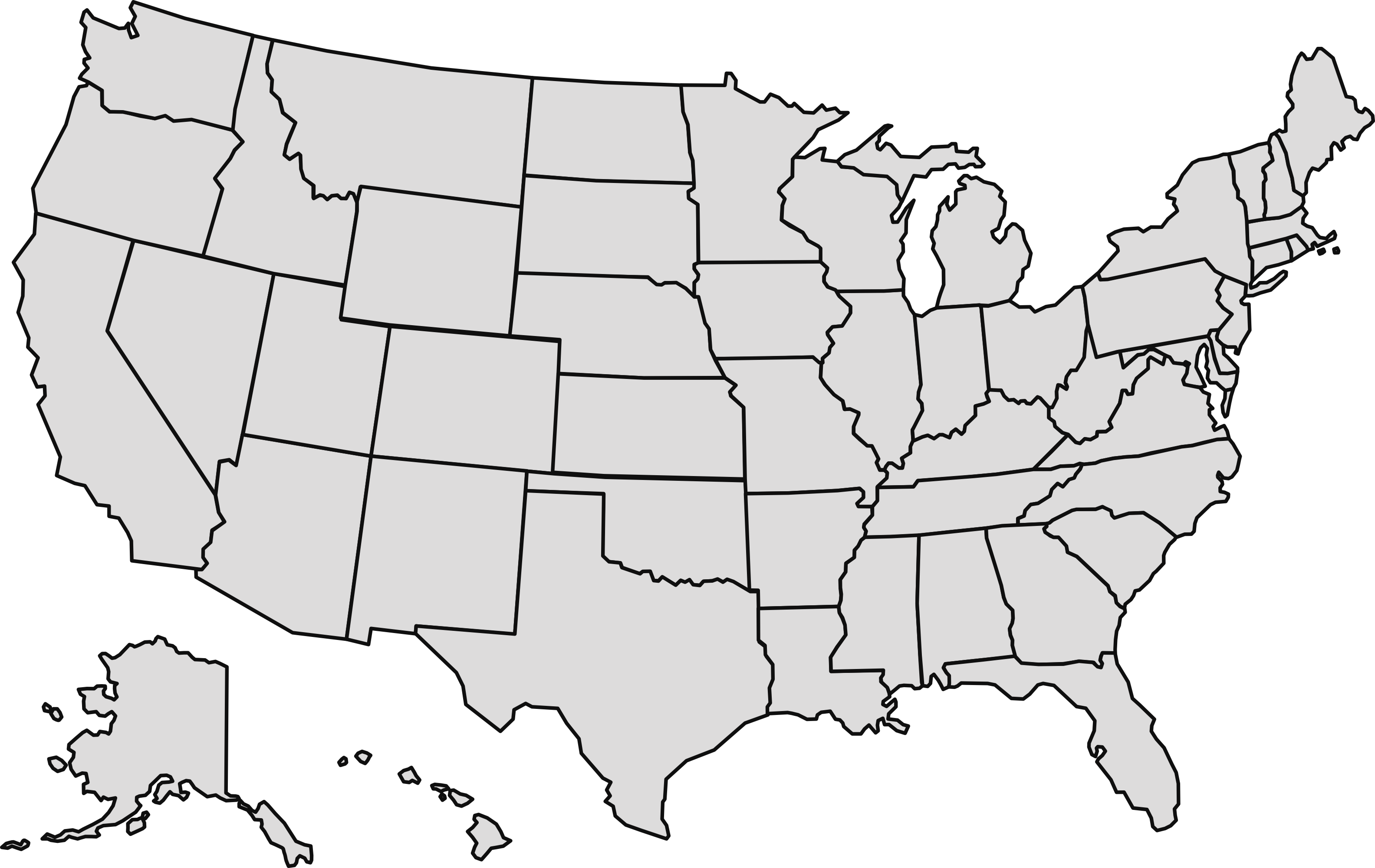 map of United States