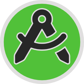 A architectural compass icon