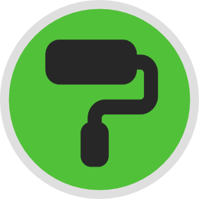 A paint roller icon